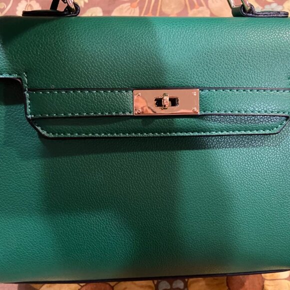 Neiman Marcus Top Handle Leather Satchel Bag - Picture 2 of 7